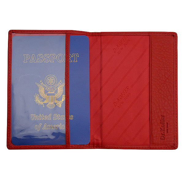 Классическая обложка для паспорта прямоугольной формы Dr.Koffer X510130-01-12