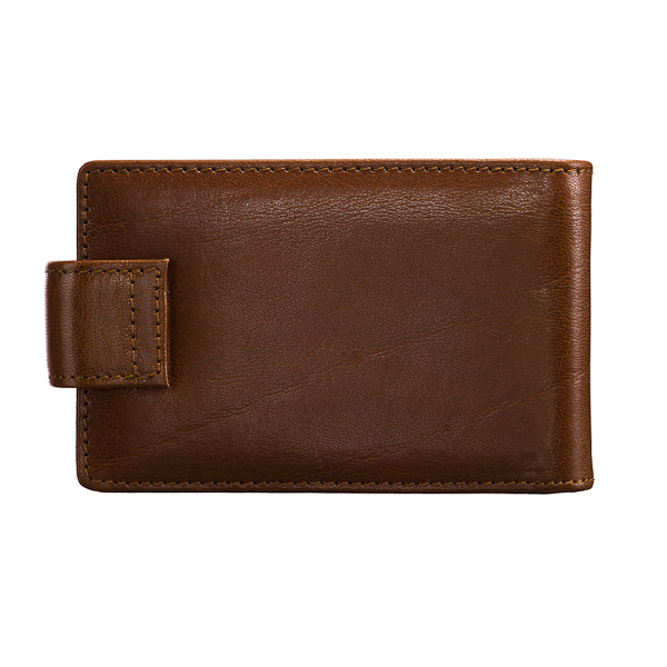 Визитница Dr.Koffer из натуральной кожи светло-коричневая