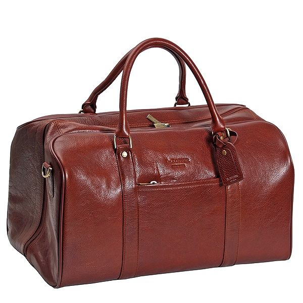 Стильная дорожная сумка с короткими ручками и съемным ремнем Dr.Koffer B231970-02-05