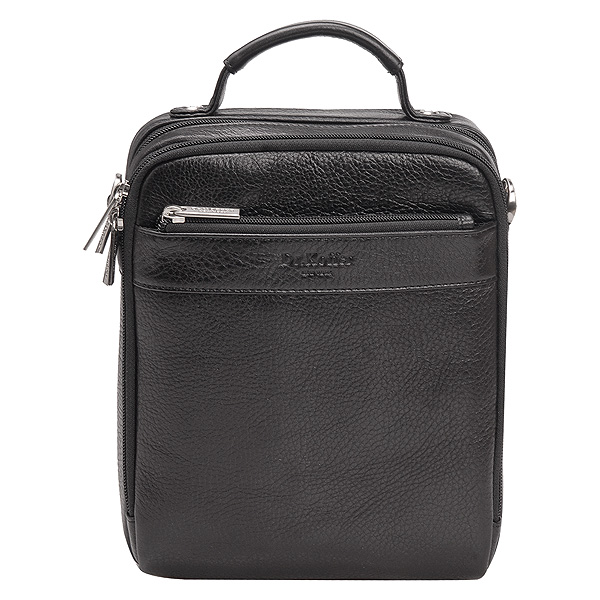 Черная мужская сумка для документов со съемным плечевым ремнем Dr.Koffer B402251-02-04