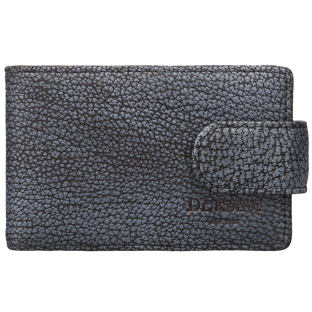 Визитница Dr.Koffer из натуральной кожи черная