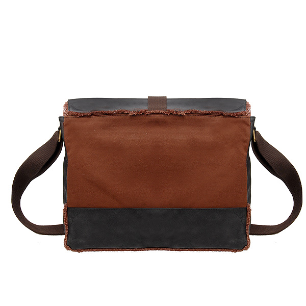 Сумка через плечо Dr.Koffer из натуральной кожи черная