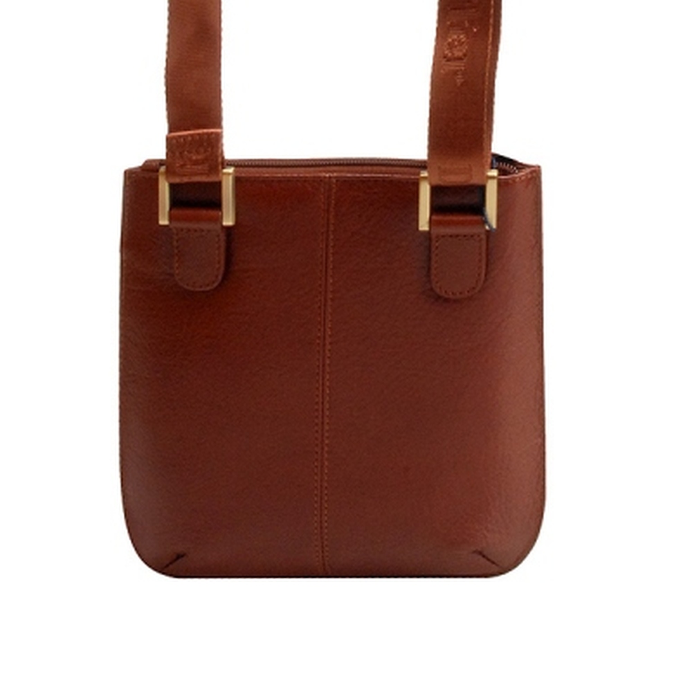 Сумка через плечо Dr.Koffer из натуральной кожи коричневая