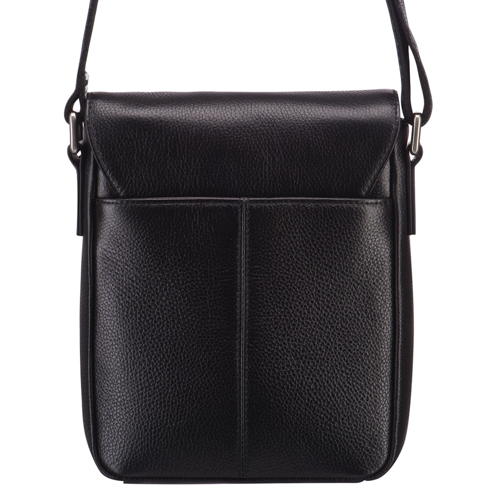 Сумка через плечо Dr.Koffer из натуральной кожи черная