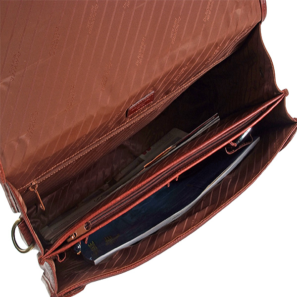 Портфель Dr.Koffer из натуральной кожи светло-коричневый