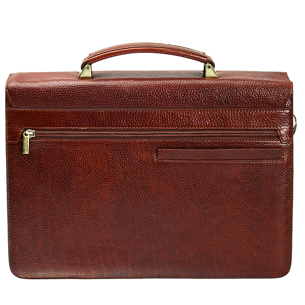 Портфель Dr.Koffer из натуральной кожи светло-коричневый