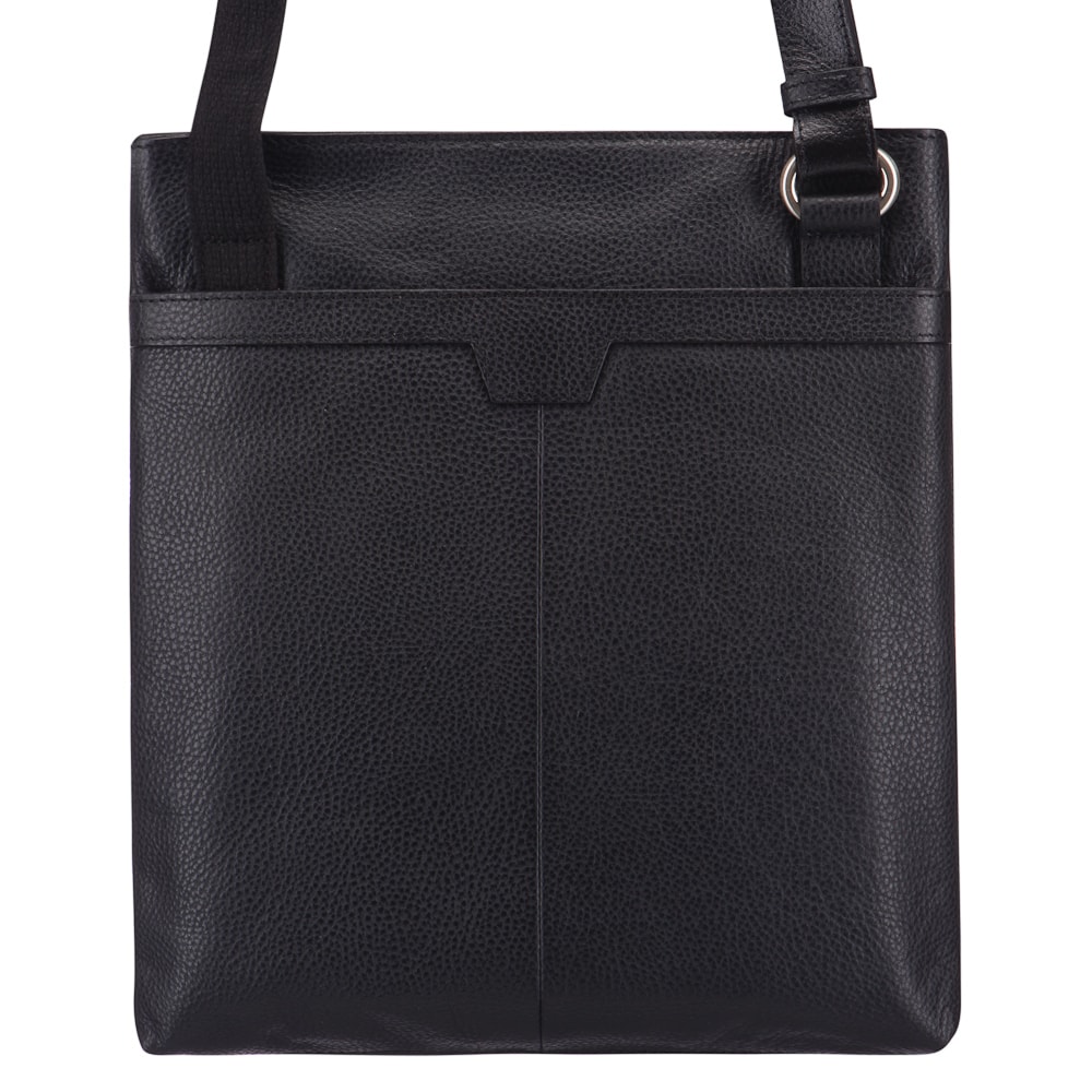 Сумка через плечо Dr.Koffer из натуральной кожи черная