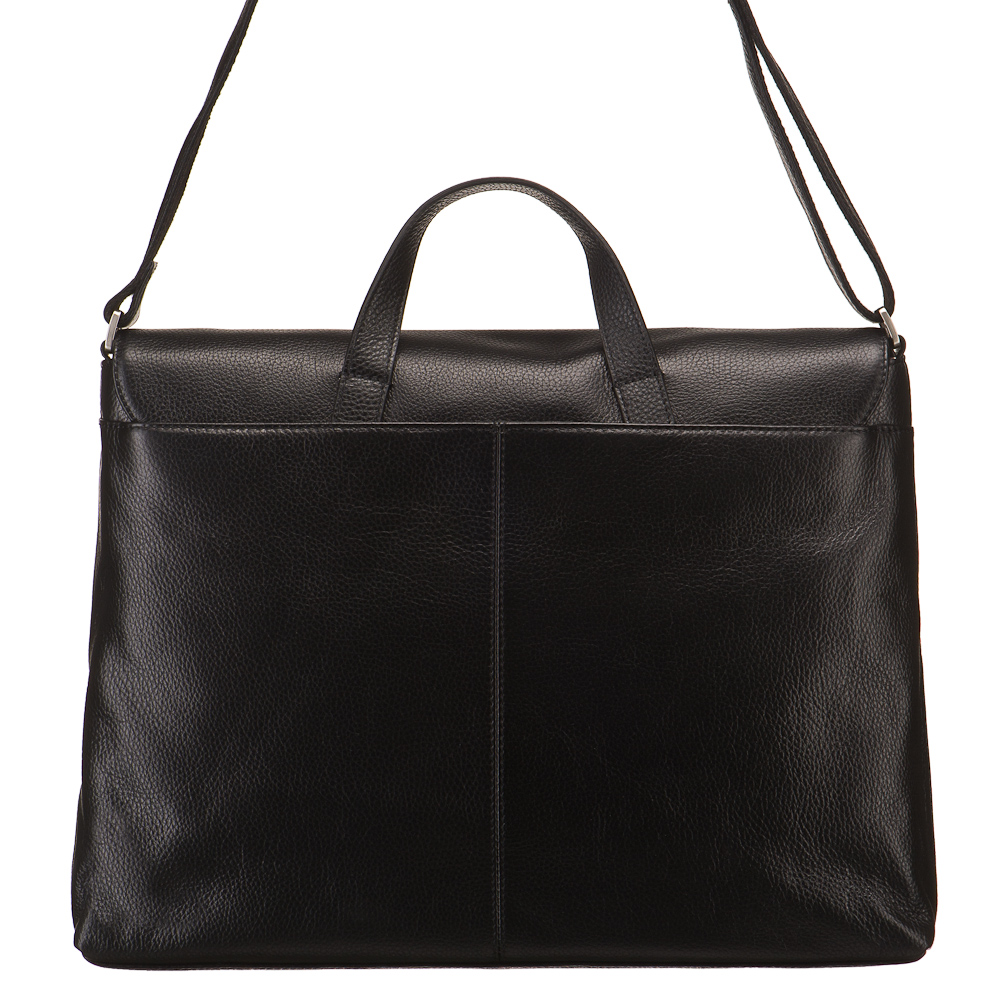 Сумка через плечо Dr.Koffer из натуральной кожи черная