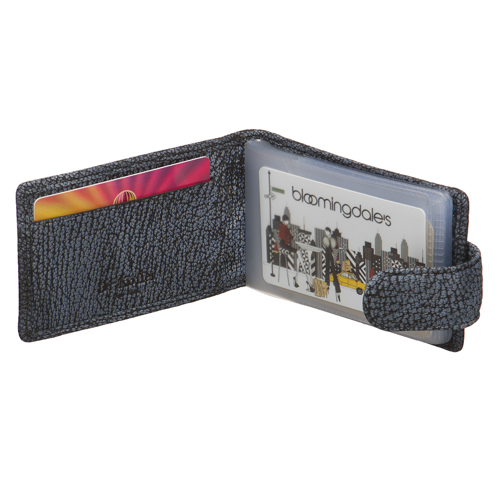 Визитница Dr.Koffer из натуральной кожи черная