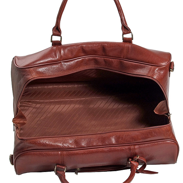 Стильная дорожная сумка с короткими ручками и съемным ремнем Dr.Koffer B231970-02-05