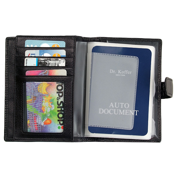 Обложка для паспорта/автодок из натуральной кожи Dr. Koffer