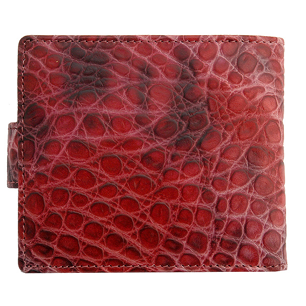 Красное портмоне "Крокодиловая кожа" Dr.Koffer X510117-25-12