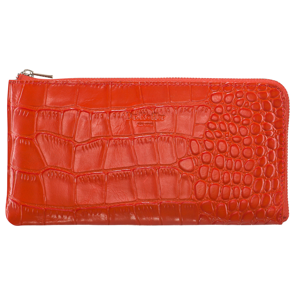 Кошелек Dr.Koffer из натуральной кожи красный