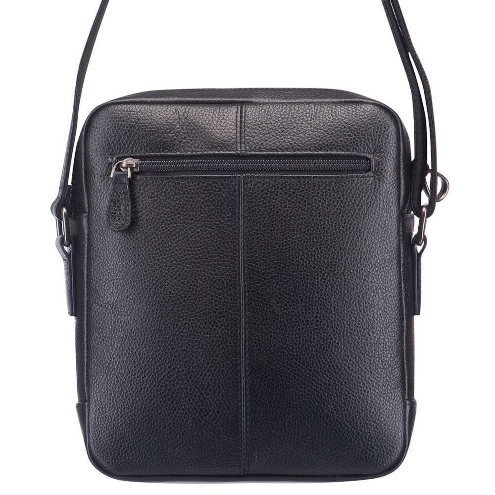 Сумка через плечо Dr.Koffer из натуральной кожи черная