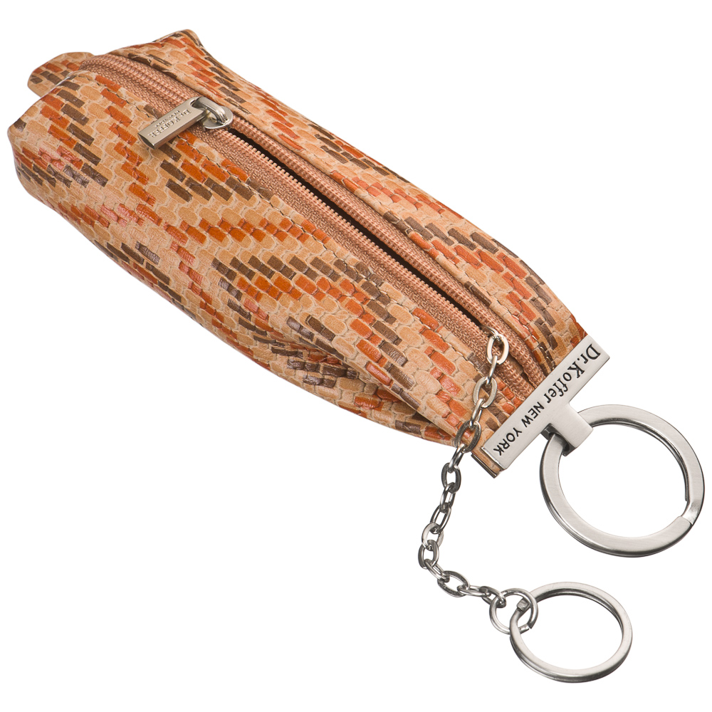 Ключница Dr.Koffer из натуральной кожи светло-коричневая