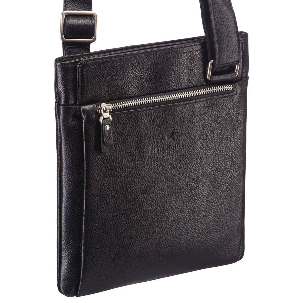 Сумка через плечо Dr.Koffer из натуральной кожи черная