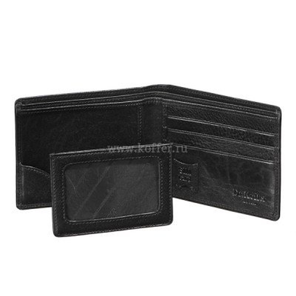 Портмоне Dr.Koffer из натуральной кожи черное