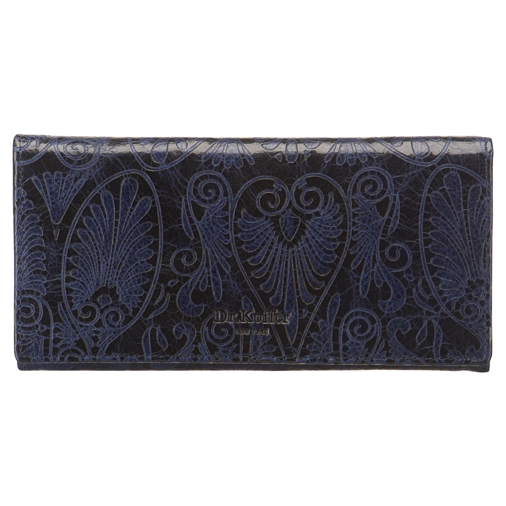 Портмоне Dr.Koffer из натуральной кожи синее