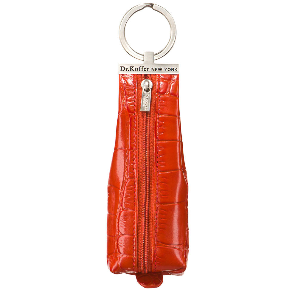Ключница Dr.Koffer из натуральной кожи красная
