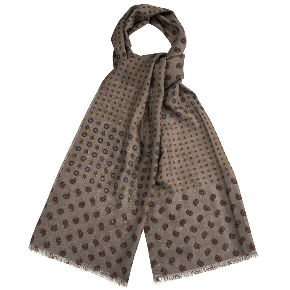Мужской шерстяной шарф в стиле мужского кашне Dr.Koffer S810456-135-77