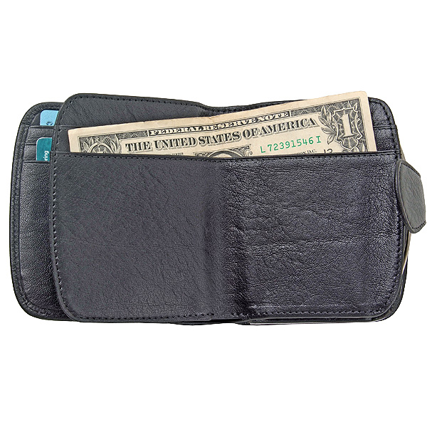 Кошелек Dr.Koffer из натуральной кожи черный