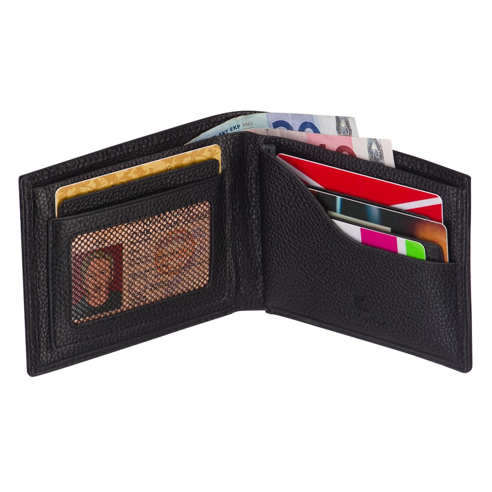 Портмоне Dr.Koffer из натуральной кожи черное