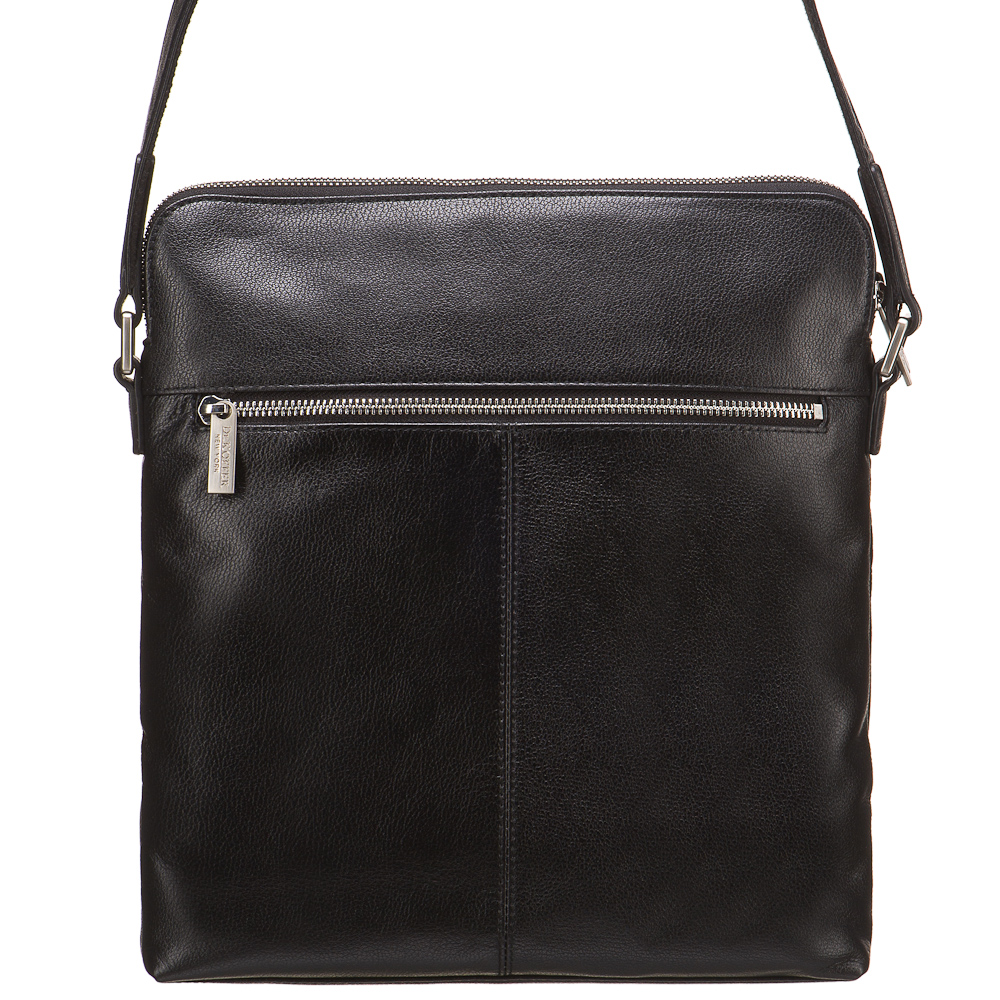 Сумка через плечо Dr.Koffer из натуральной кожи черная