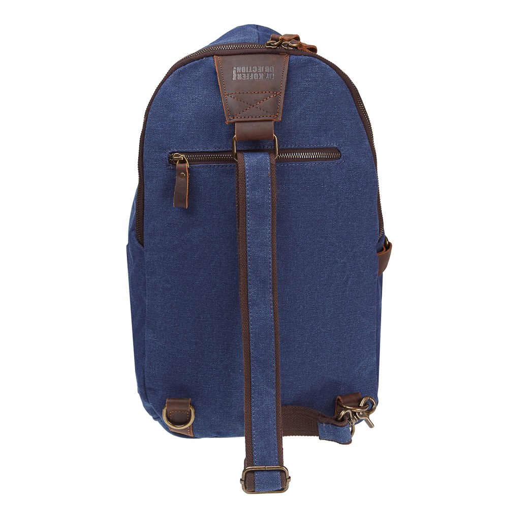 Рюкзак Dr.Koffer из натуральной кожи синий