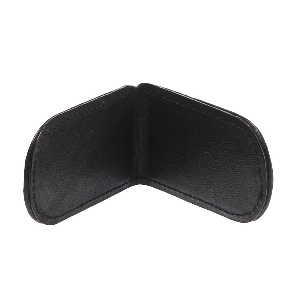 Зажим для денег Dr.Koffer из натуральной кожи черный