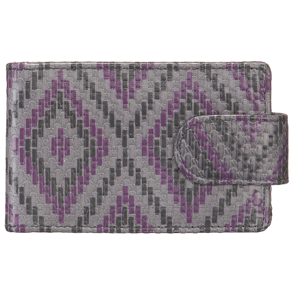 Визитница Dr.Koffer из натуральной кожи серая