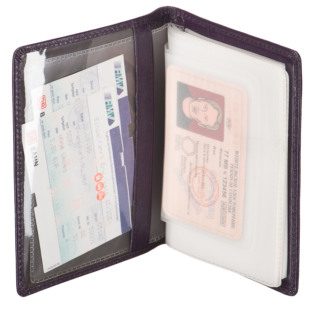 Обложка для паспорта/автодок из натуральной кожи Dr. Koffer