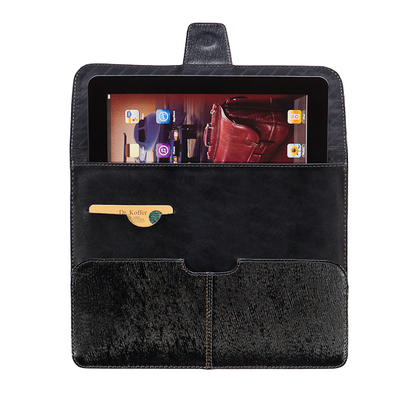 Кожаный чехол для Ipad черного цвета Dr.Koffer X510340-52-04
