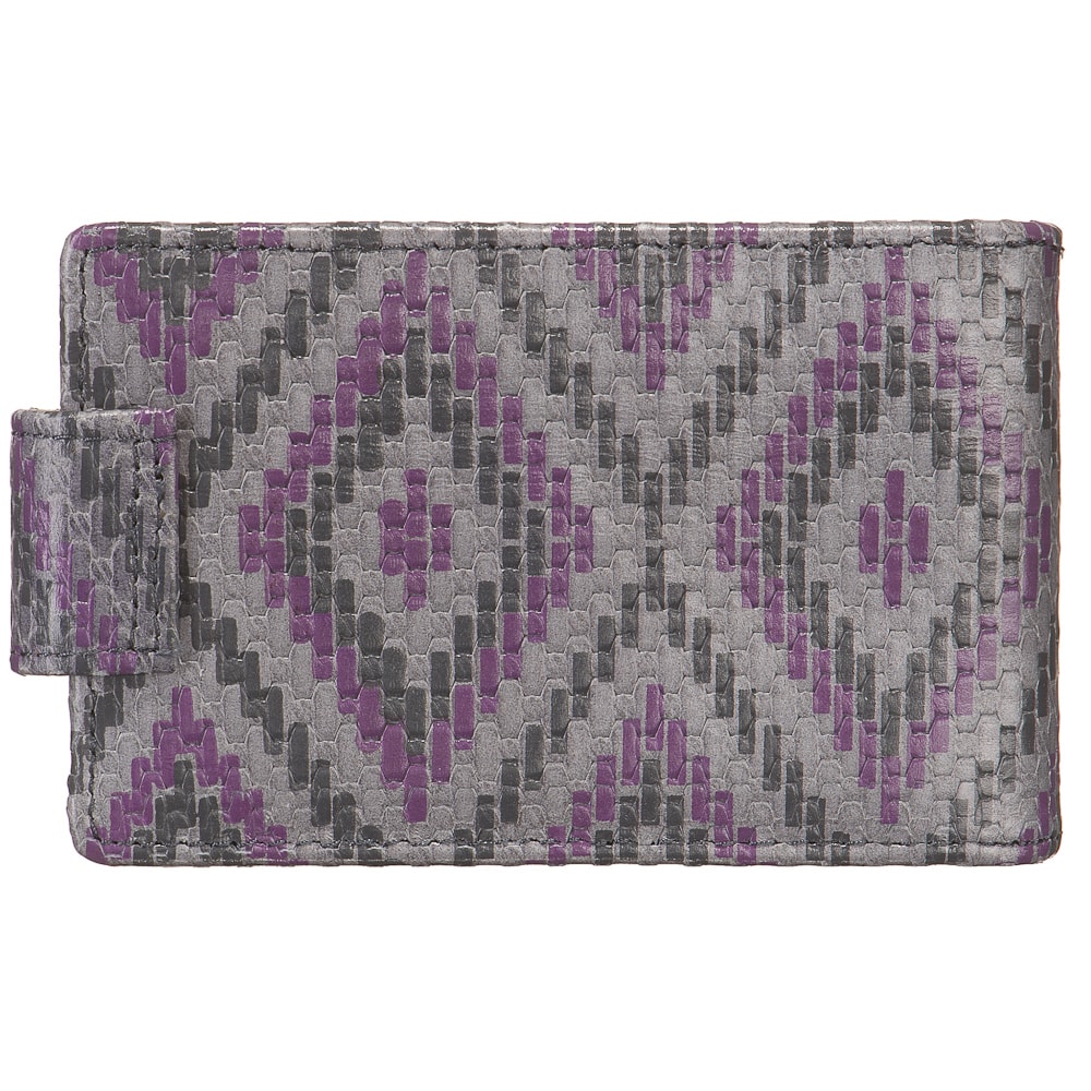 Визитница Dr.Koffer из натуральной кожи серая