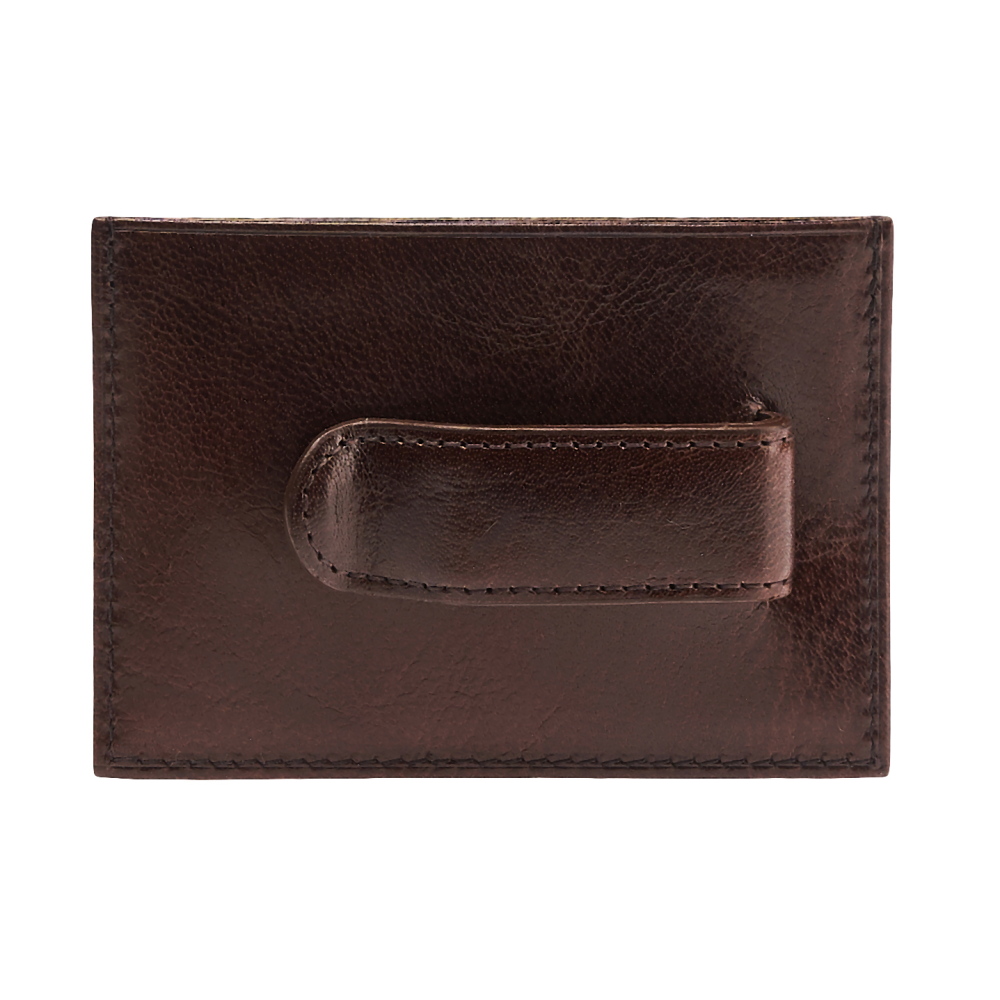 Визитница Dr.Koffer из натуральной кожи темно-коричневая