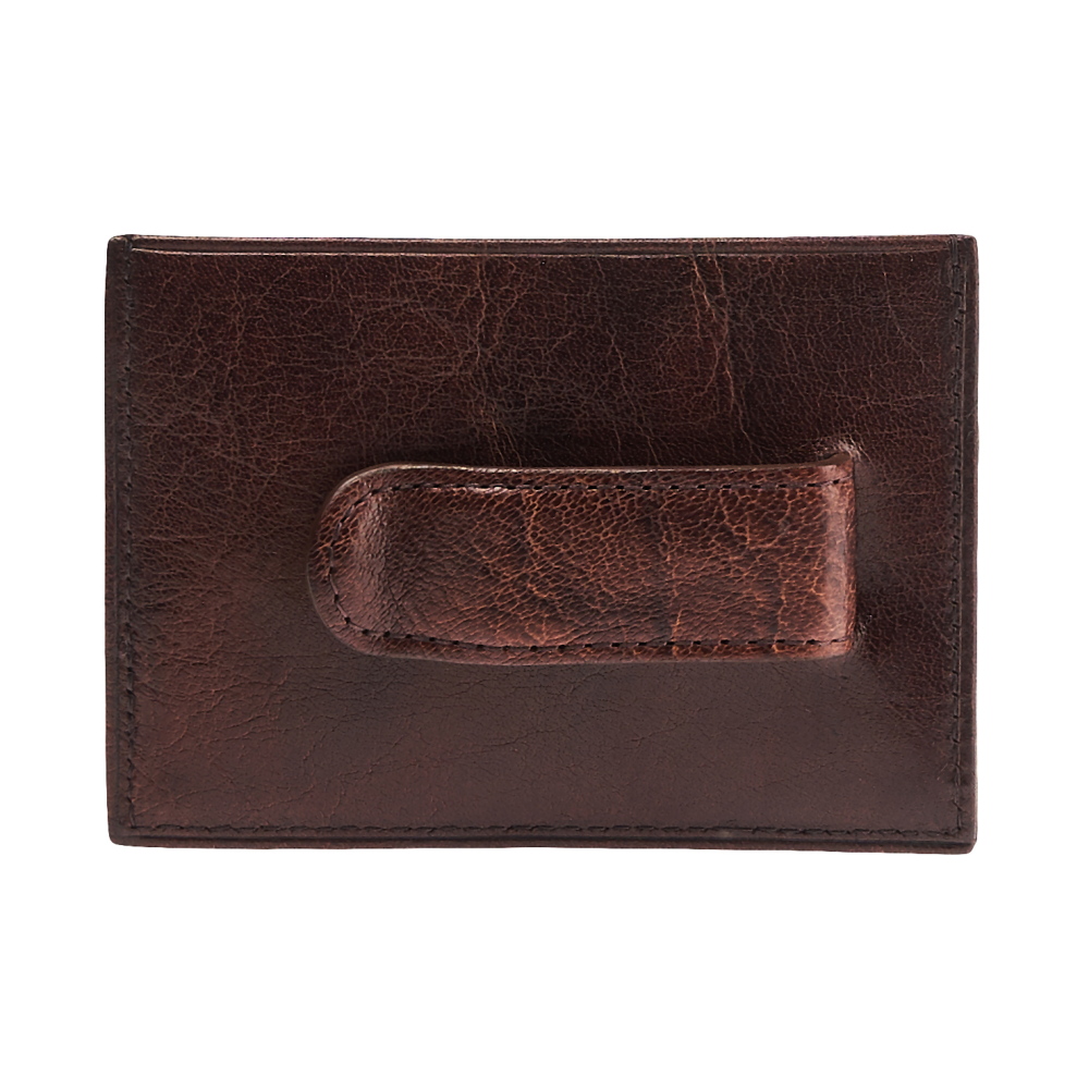 Визитница Dr.Koffer из натуральной кожи темно-коричневая
