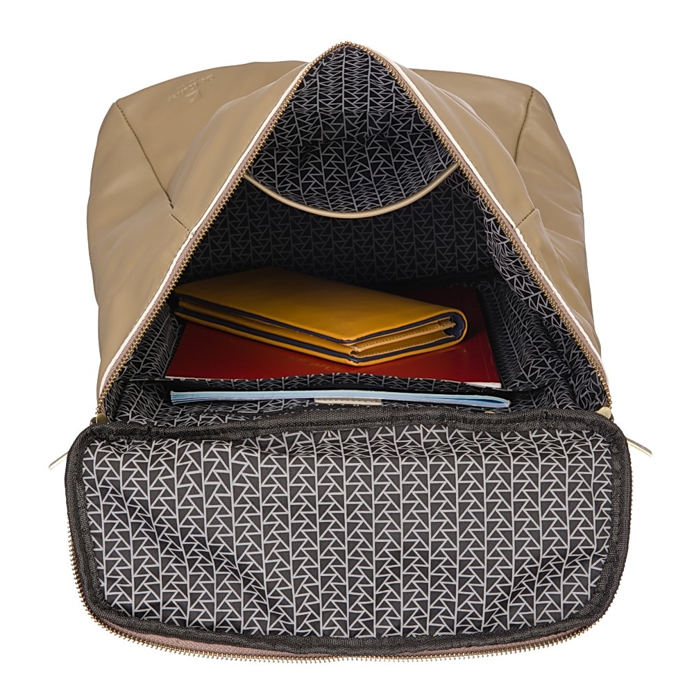 Рюкзак Dr.Koffer из натуральной кожи бежевый