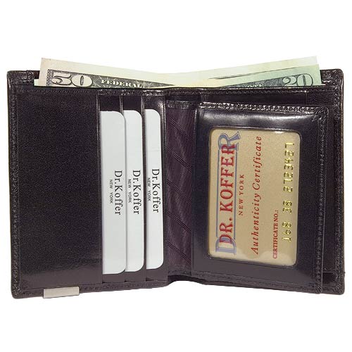 Портмоне Dr.Koffer из натуральной кожи черное