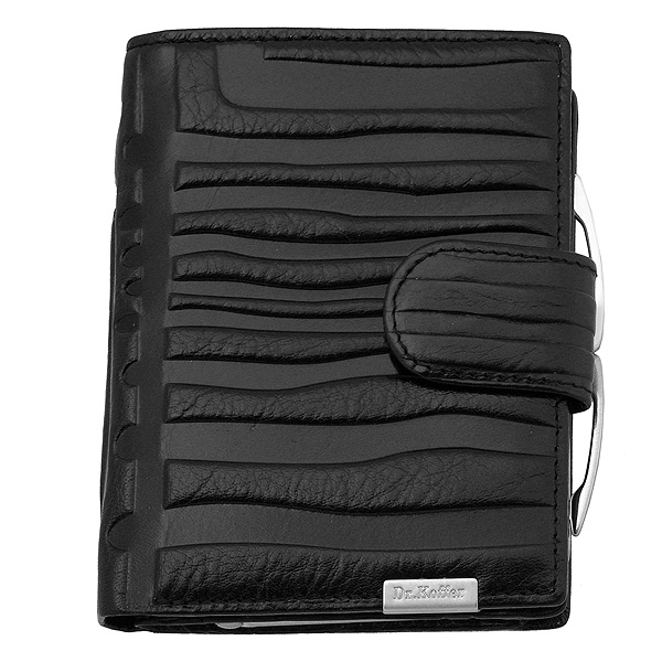 Кошелек Dr.Koffer из натуральной кожи черный