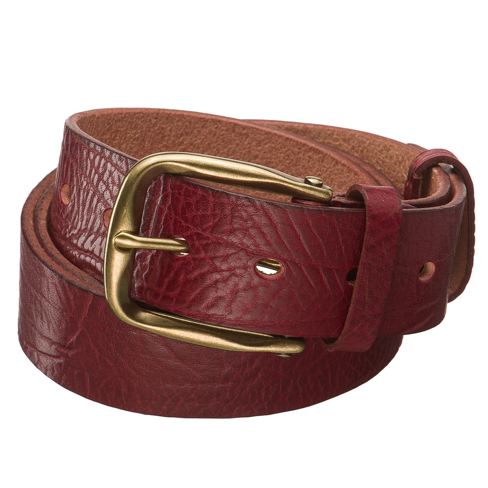 Ремень Dr. Koffer из натуральной кожи коричневый