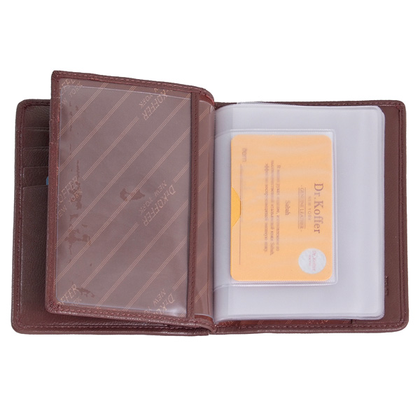 Обложка для паспорта/автодок из натуральной кожи Dr. Koffer