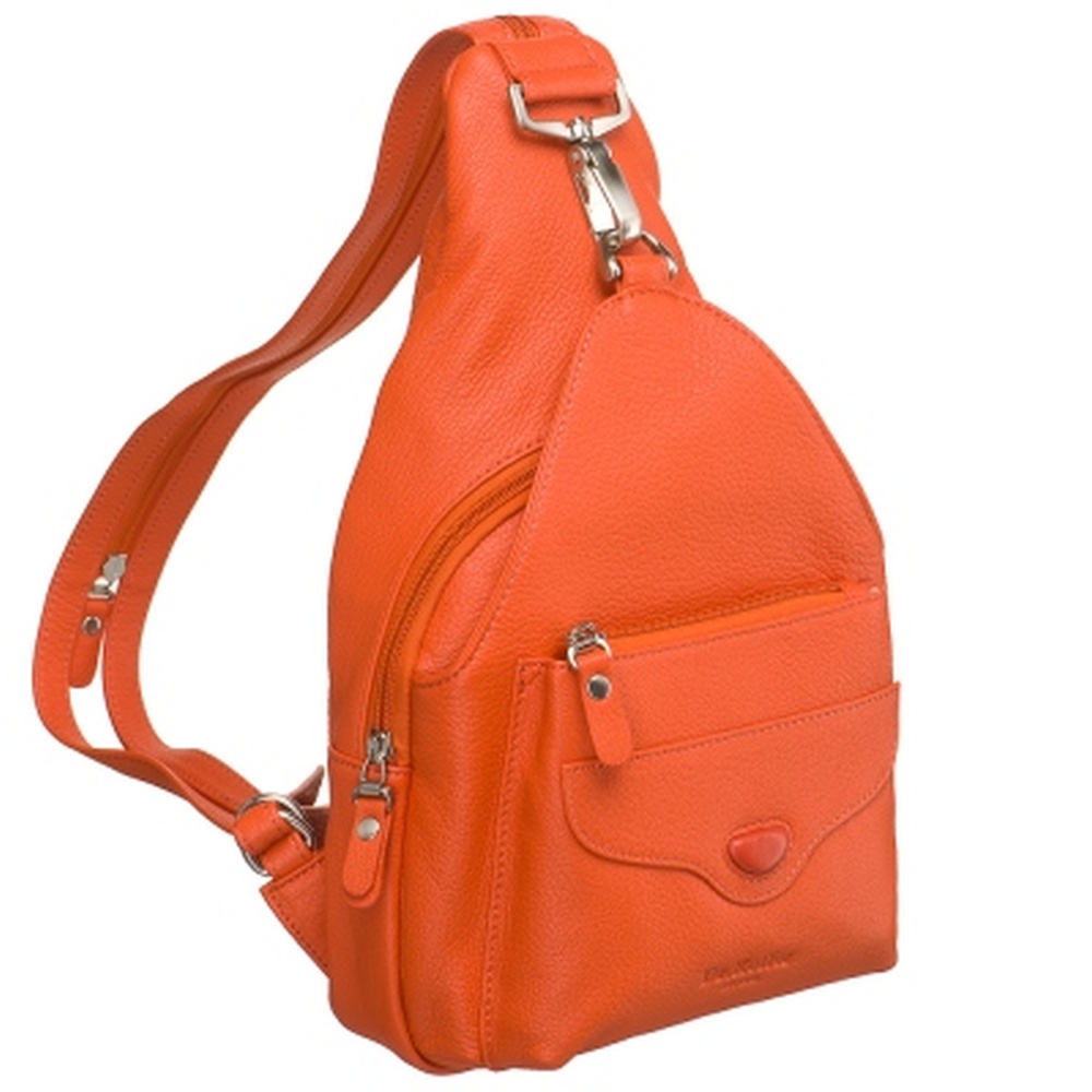 Молодежный кожаный рюкзак для девушек, с основным отделением на молнии Dr.Koffer B402384-170-63