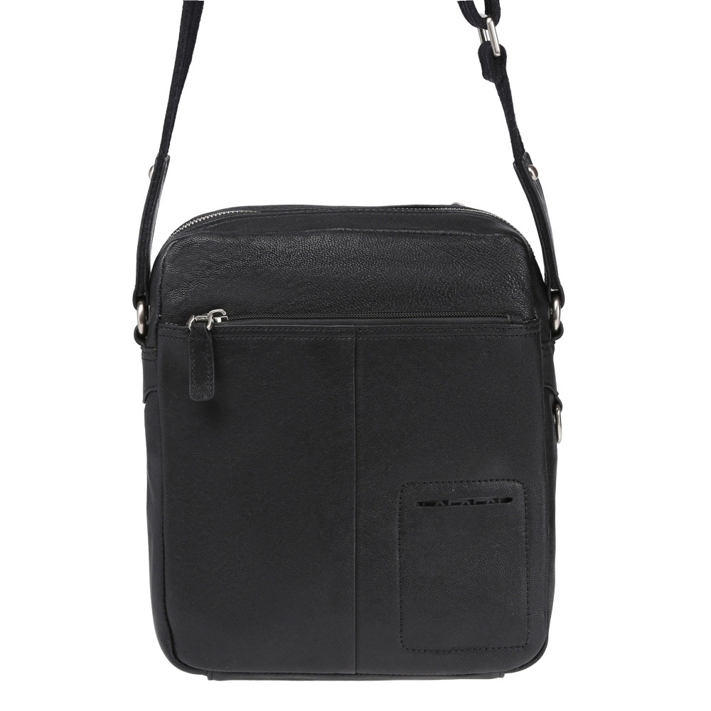 Сумка через плечо Dr.Koffer из натуральной кожи черная