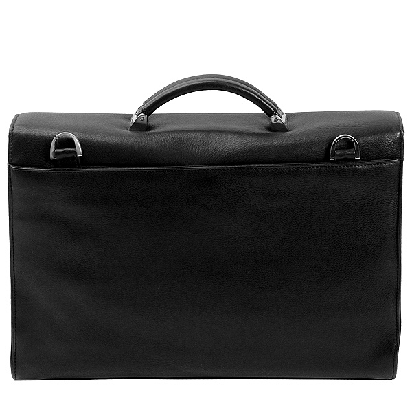 Портфель Dr.Koffer из натуральной кожи черный