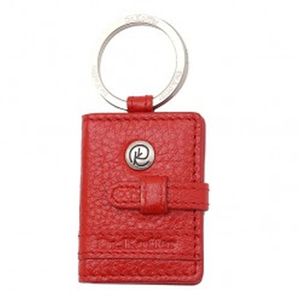 Брелок Dr. Koffer из натуральной кожи красный