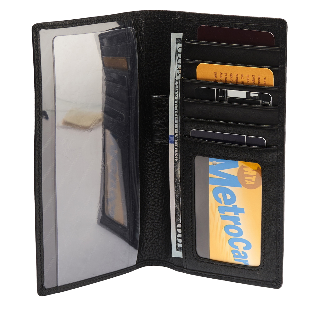 Портмоне Dr.Koffer из натуральной кожи черное