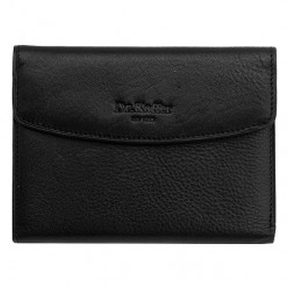 Портмоне Dr.Koffer из натуральной кожи черное