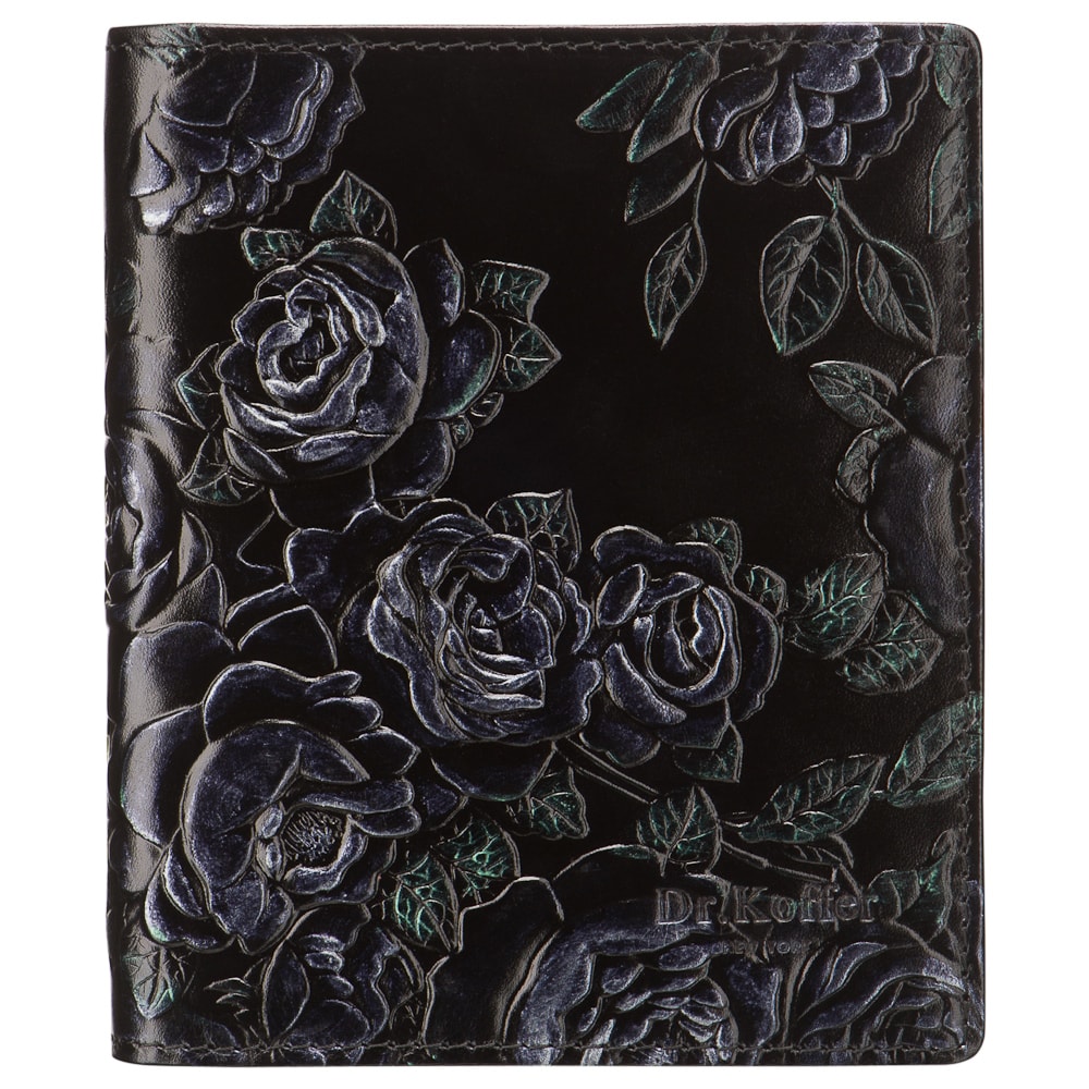 Визитница Dr.Koffer из натуральной кожи черная