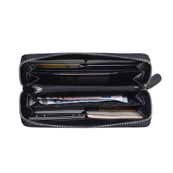 Портмоне Dr.Koffer из натуральной кожи черное