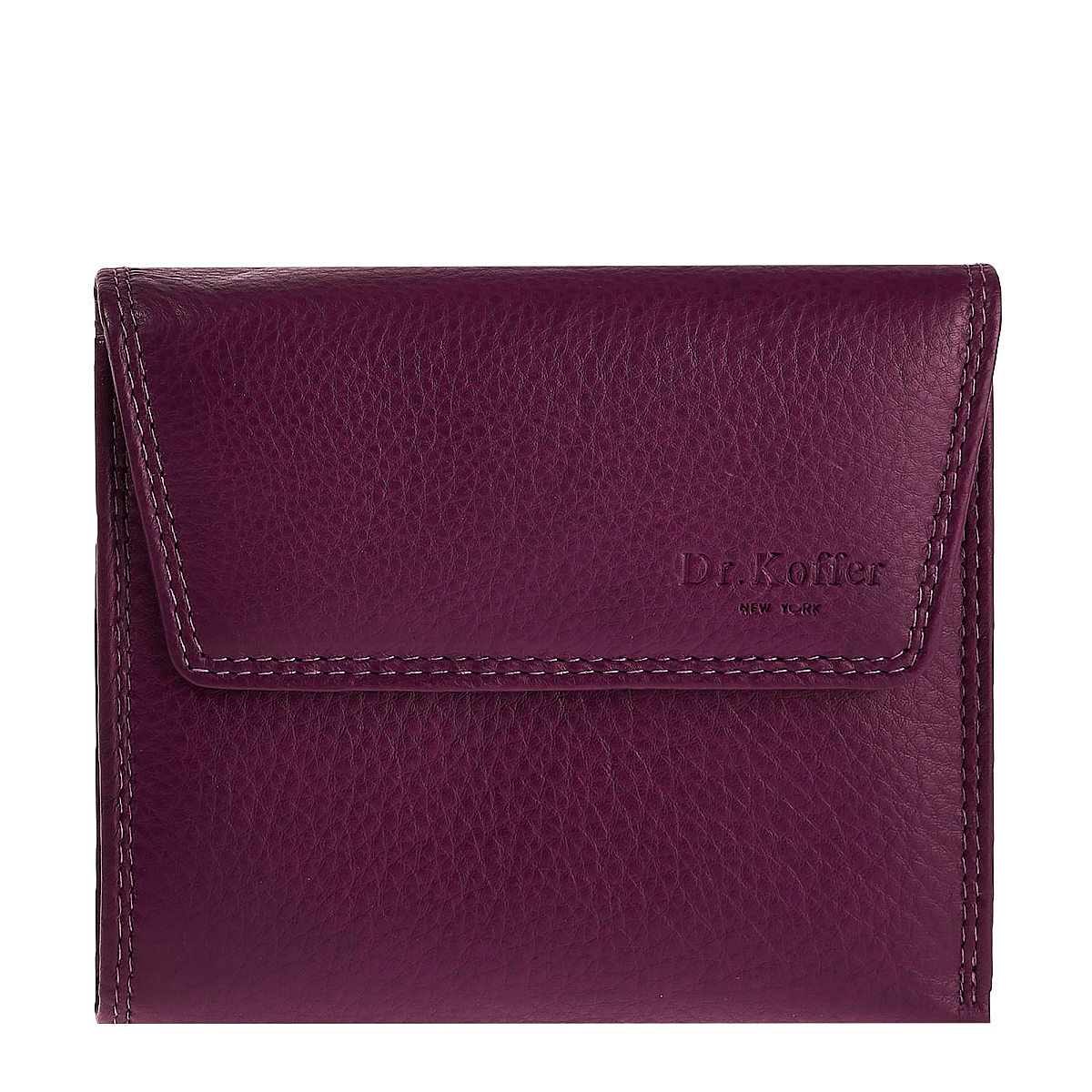 Портмоне Dr.Koffer из натуральной кожи фиолетовое