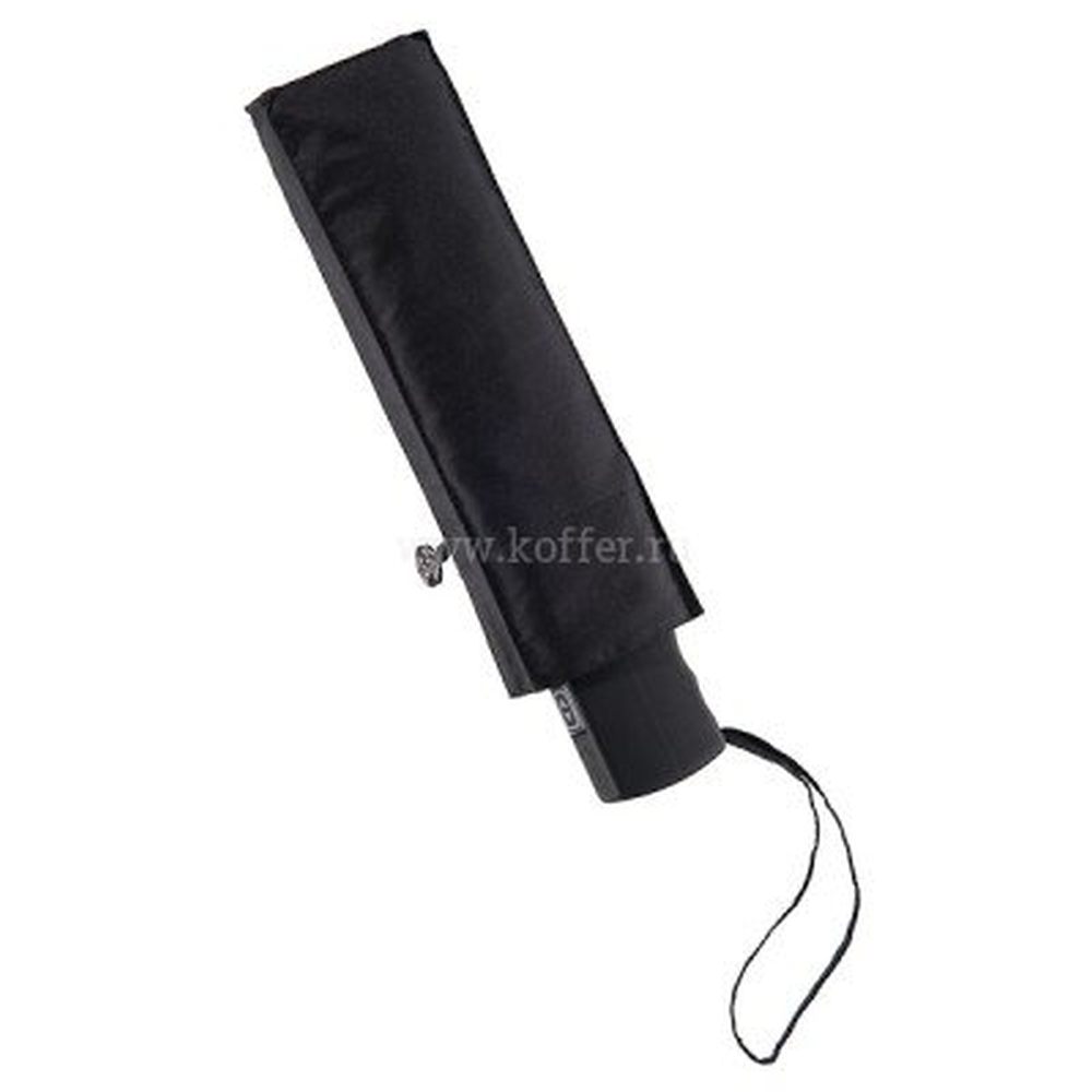 Черный мужской зонт-автомат плоской формы Dr.Koffer E413 1s001